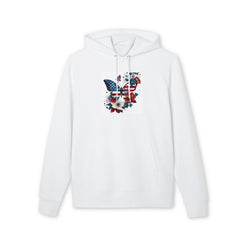 Patriotic Floral Butterfly Hoodie
