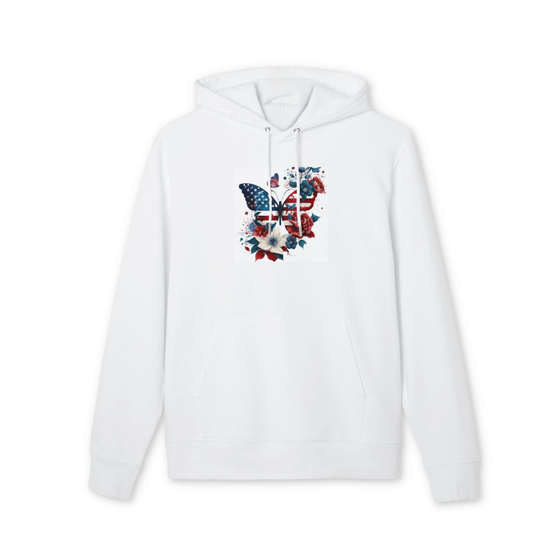 Patriotic Floral Butterfly Hoodie