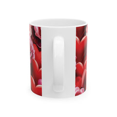 Hearts Pattern Ceramic Mug