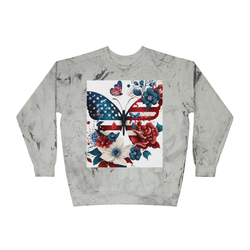 Patriotic Butterfly Crewneck Sweatshirt