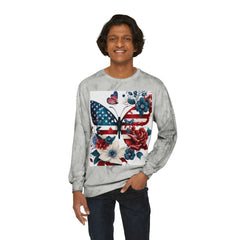 Patriotic Butterfly Crewneck Sweatshirt