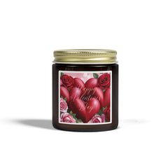 Heart-Shaped Coconut Apricot Scented Candle (4oz, 9oz)