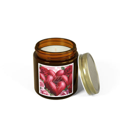Heart-Shaped Coconut Apricot Scented Candle (4oz, 9oz)