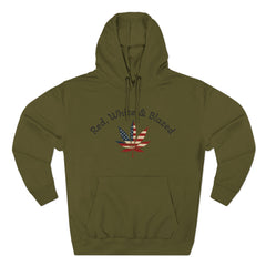 American Flag Leaf Design