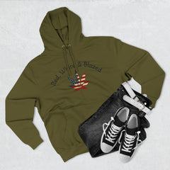 American Flag Leaf Design