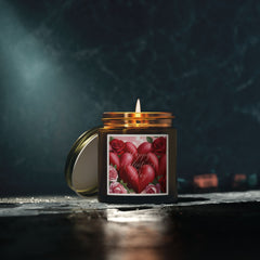 Heart-Shaped Coconut Apricot Scented Candle (4oz, 9oz)
