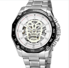 FORSINING Skeleton Steel Automatic Men's Watch