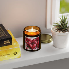 Heart-Shaped Coconut Apricot Scented Candle (4oz, 9oz)