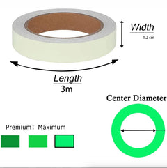 2PC Glow in the Dark Wall Tape