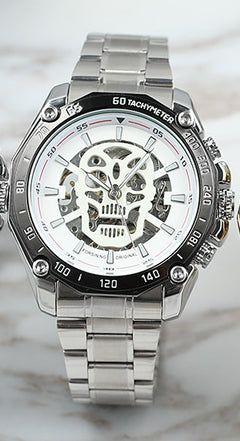 FORSINING Skeleton Steel Automatic Men's Watch