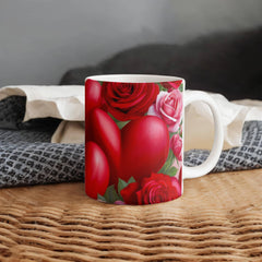 Hearts and Roses Love Mug
