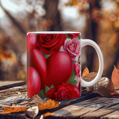 Hearts and Roses Love Mug