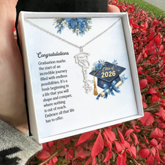 Graduation Cap Personalized Name Pendant
