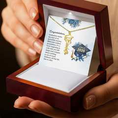 Graduation Cap Personalized Name Pendant