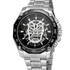 FORSINING Skeleton Steel Automatic Men's Watch