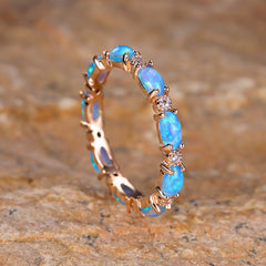 Platinum Heart-Shaped Diamond Opal Ring