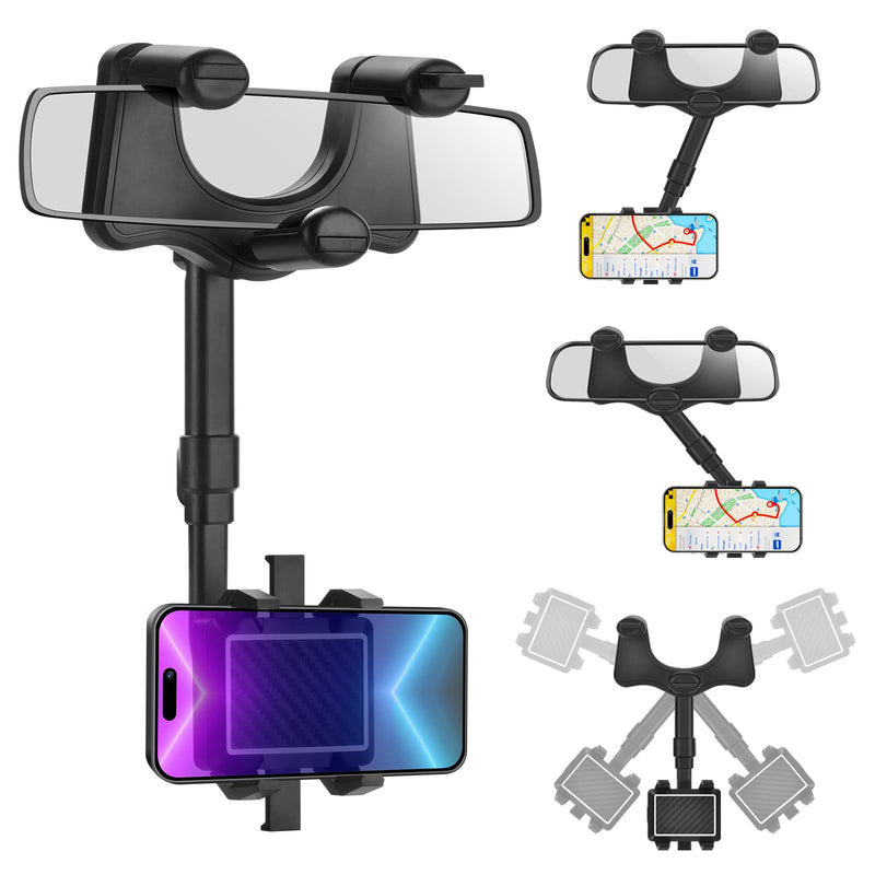 Rearview Mirror Phone Holder for Car