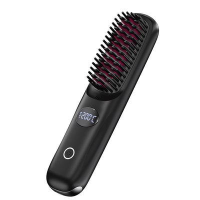 Cordless Ceramic Hair Straightening Brush