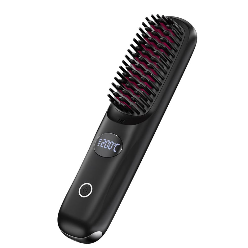 Cordless Ceramic Hair Straightening Brush