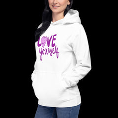 Love Yourself Hoodie, Positive Affirmation Graphic Sweatshirt, Unisex Cotton Blend pullover