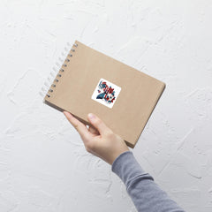 Artistic USA Flag Butterfly Sticker, Patriotic Vinyl Decal, Nature Laptop Sticker