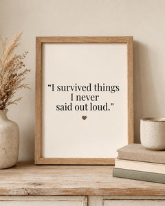 Healing Farmhouse Quote Print | Emotional Wall Art (Digital Download)