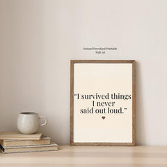 Healing Farmhouse Quote Print | Emotional Wall Art (Digital Download)
