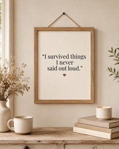 Healing Farmhouse Quote Print | Emotional Wall Art (Digital Download)