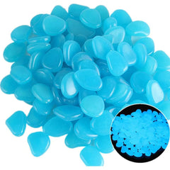 300PCS Glow in The Dark Garden Pebbles